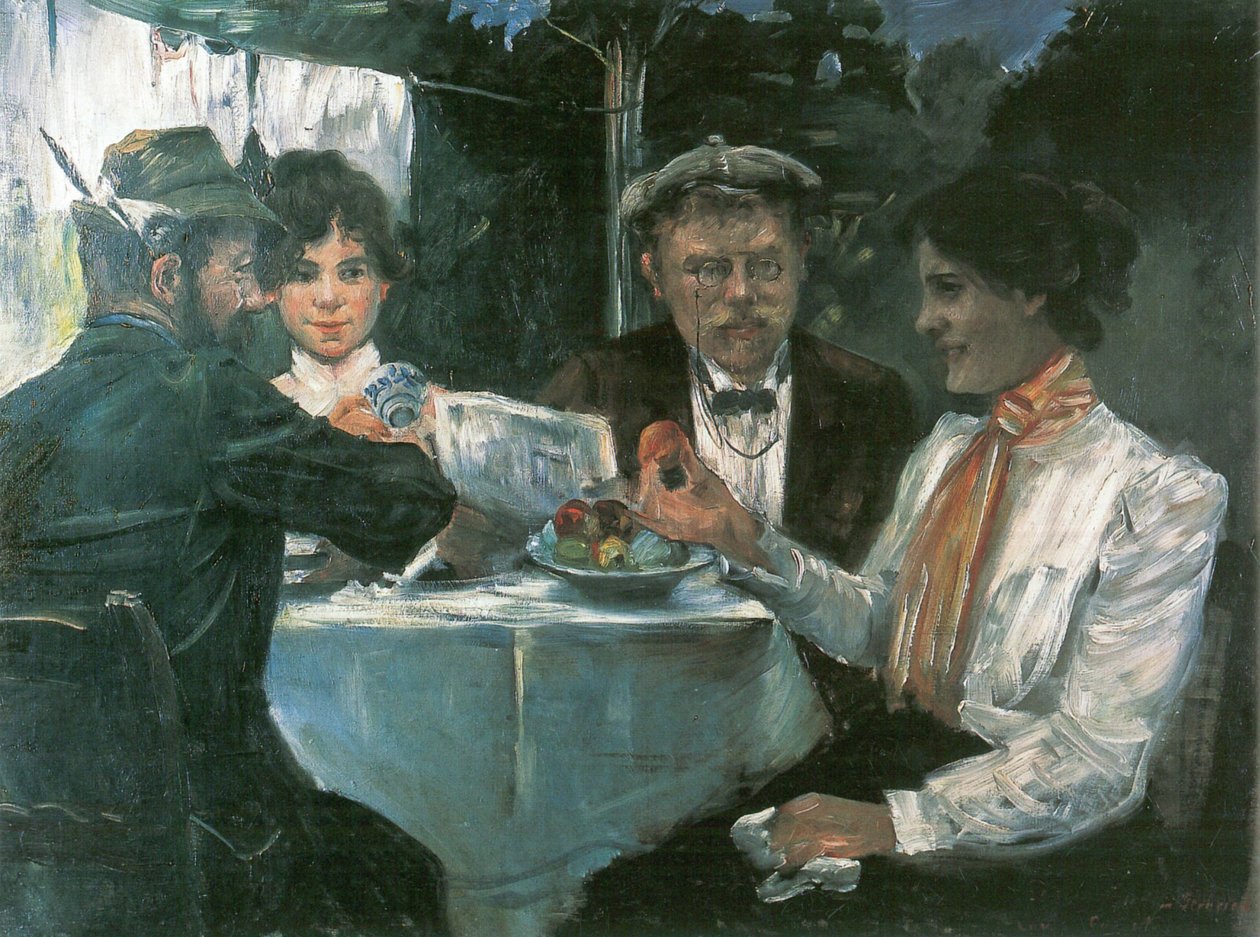 在Max Halbe的花园里 作者 洛维斯·科林斯（Lovis Corinth）