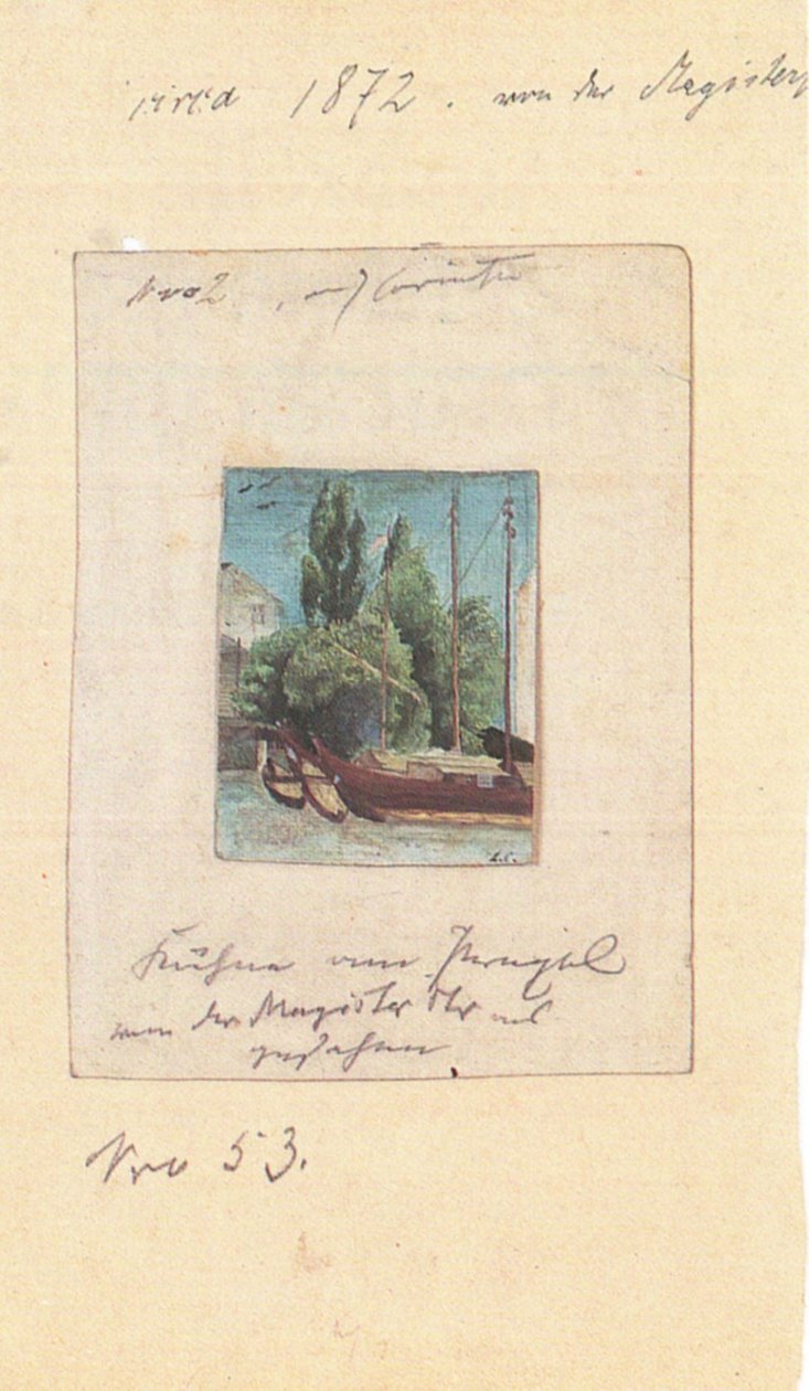 Kahne am Pregeln 作者 洛维斯·科林斯（Lovis Corinth）
