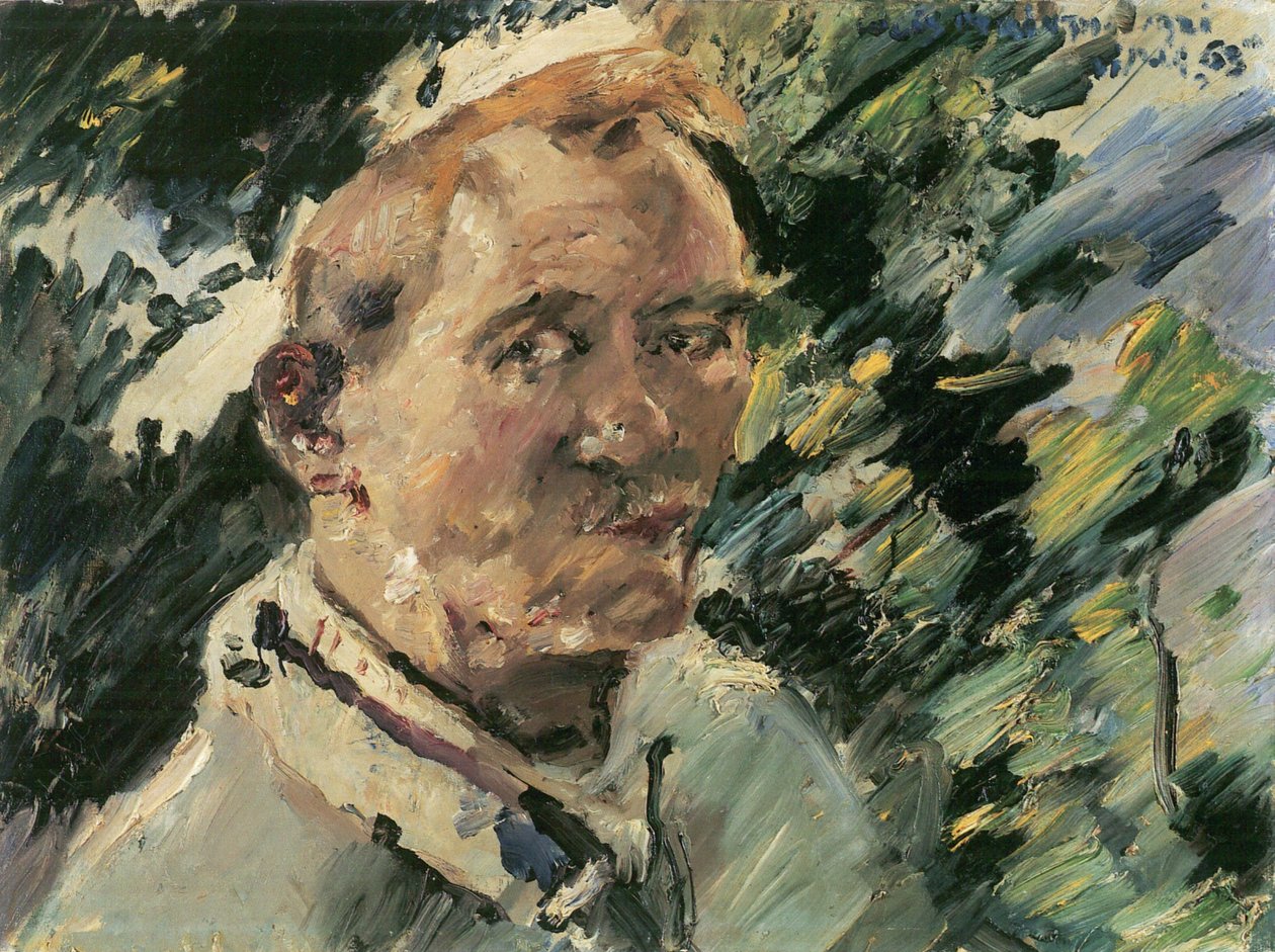 Walchensee前面的小自画像 作者 洛维斯·科林斯（Lovis Corinth）