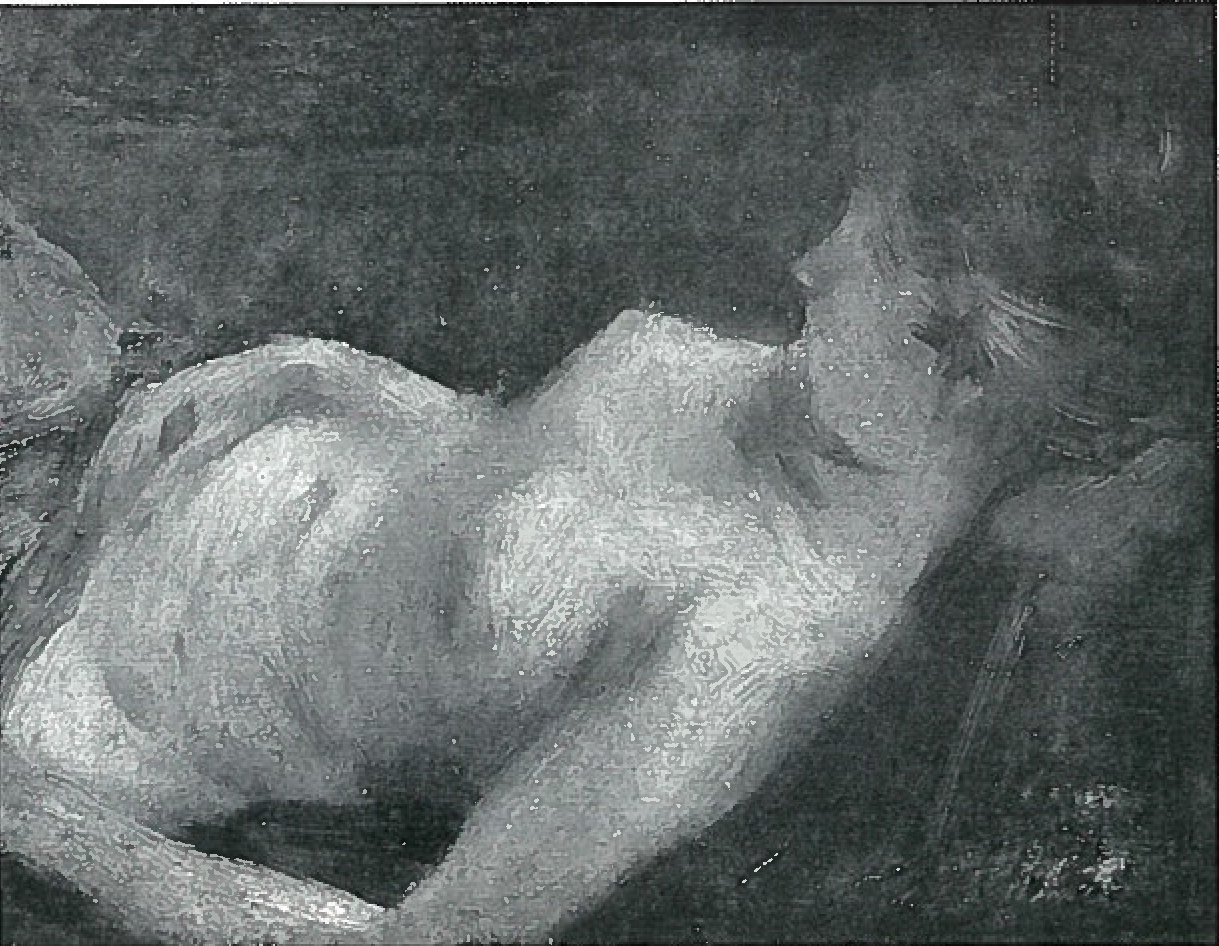 躺在女性Halbaktn 作者 洛维斯·科林斯（Lovis Corinth）