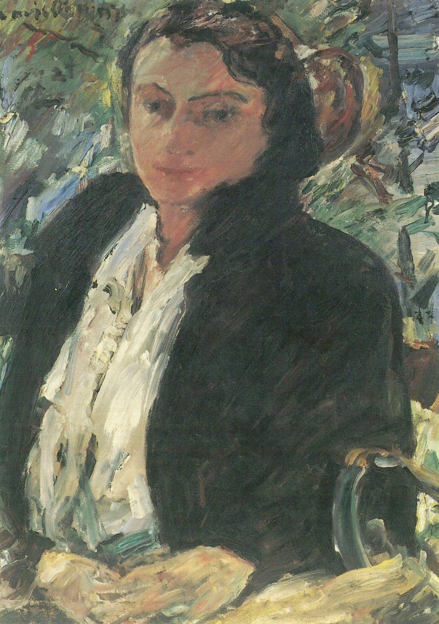 Portrat Charlotte Corinth在gruner Samtjacke 作者 洛维斯·科林斯（Lovis Corinth）