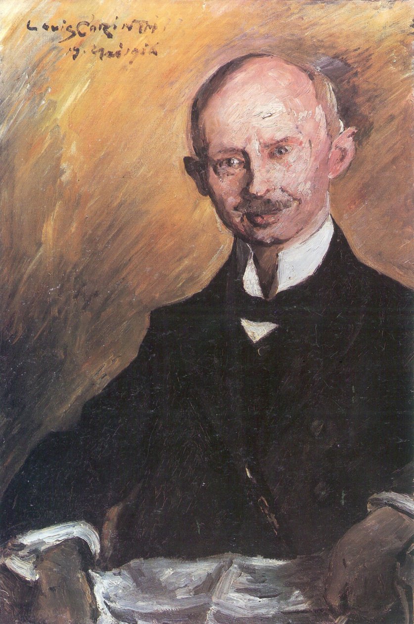 Portrat Otto Winter来自Hannovern的药剂师 作者 洛维斯·科林斯（Lovis Corinth）