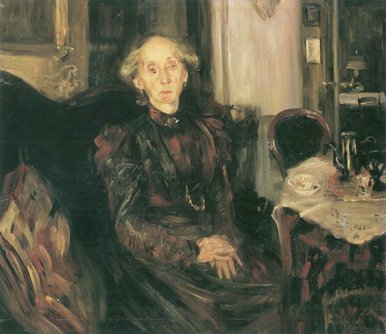 母亲罗森哈恩的肖像 作者 洛维斯·科林斯（Lovis Corinth）