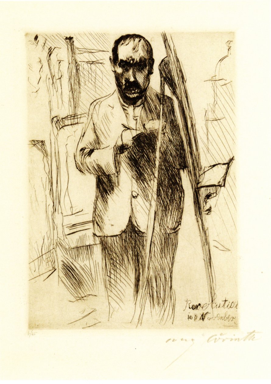 在继电器前面的Selfportrait 作者 洛维斯·科林斯（Lovis Corinth）