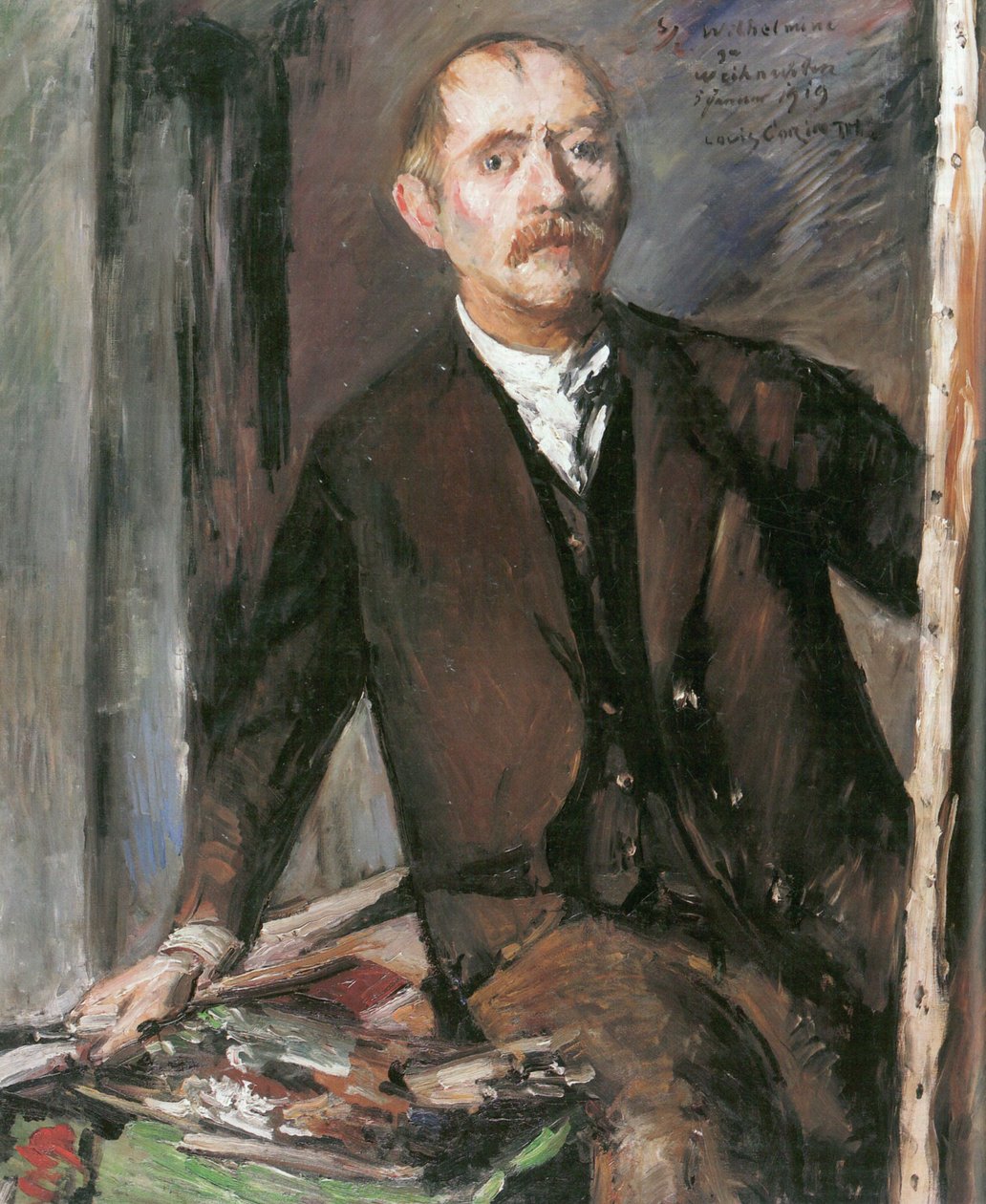 继电器前的自画像 作者 洛维斯·科林斯（Lovis Corinth）