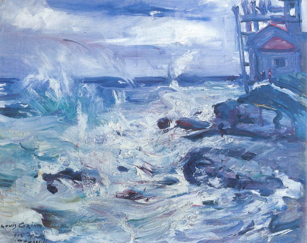 Cap Ampeglion上的风暴 作者 洛维斯·科林斯（Lovis Corinth）