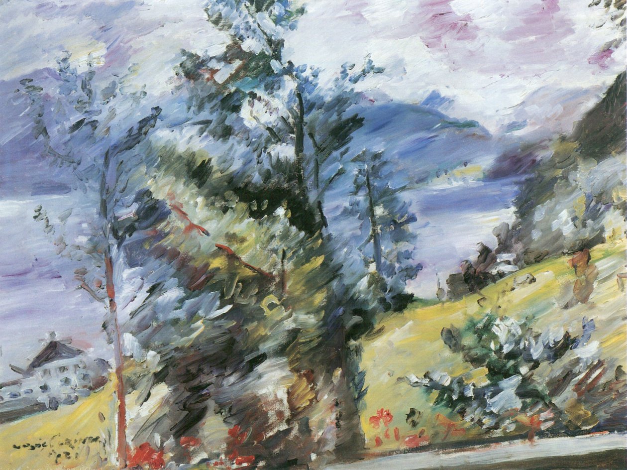 Walchensee，Wetterstein的看法 作者 洛维斯·科林斯（Lovis Corinth）