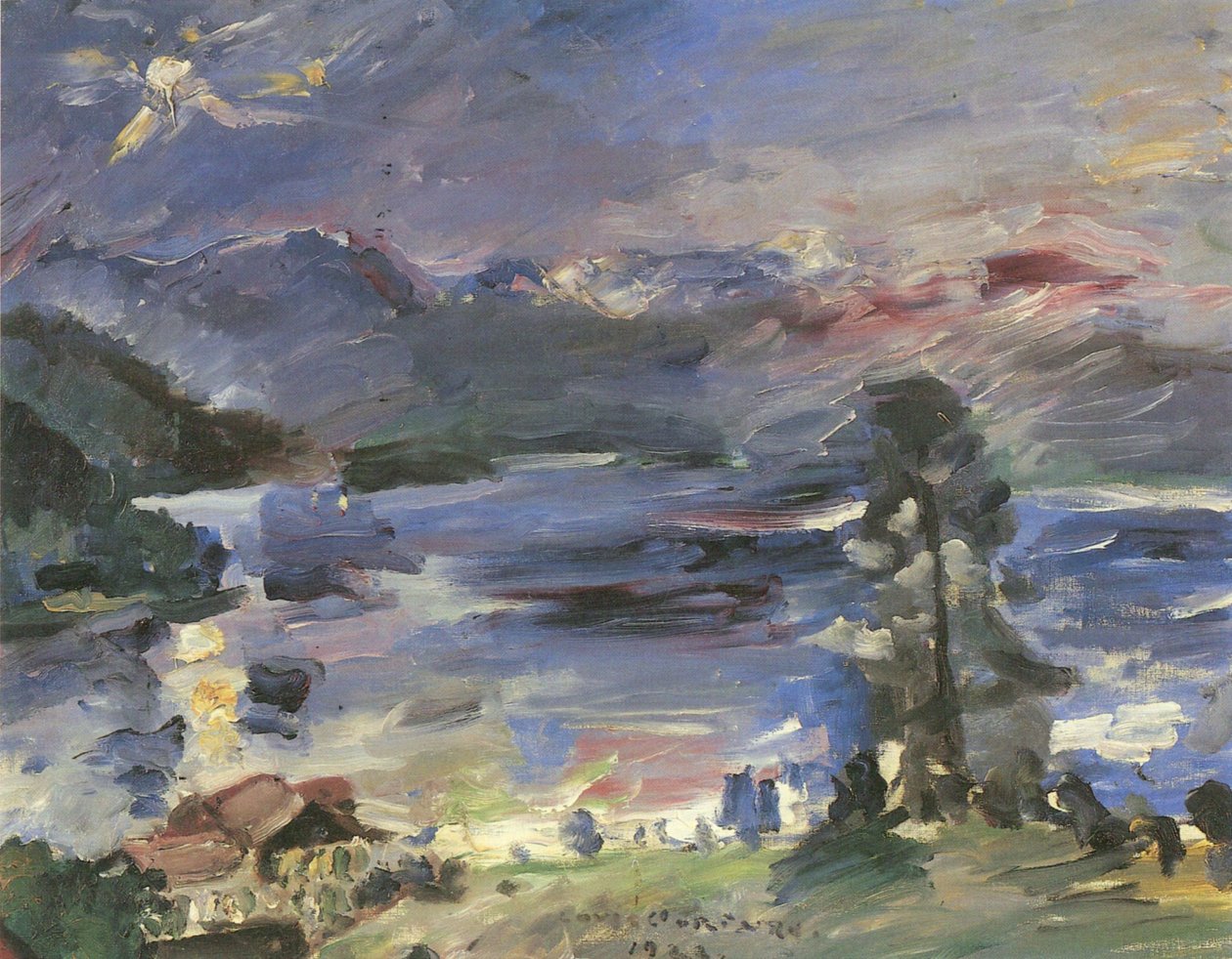 Walchensee，冉冉升起的月亮 作者 洛维斯·科林斯（Lovis Corinth）
