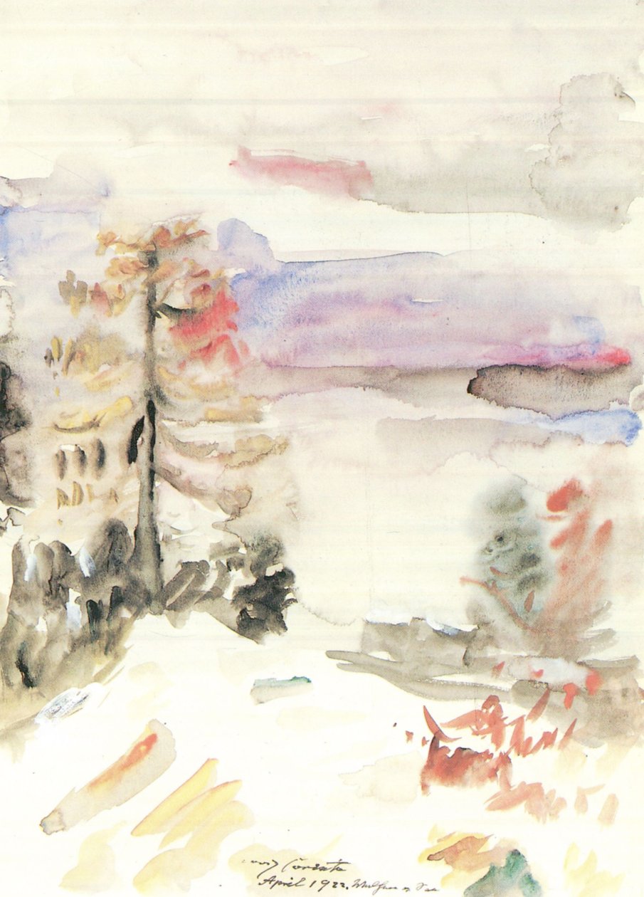 Walchensee在春天 作者 洛维斯·科林斯（Lovis Corinth）