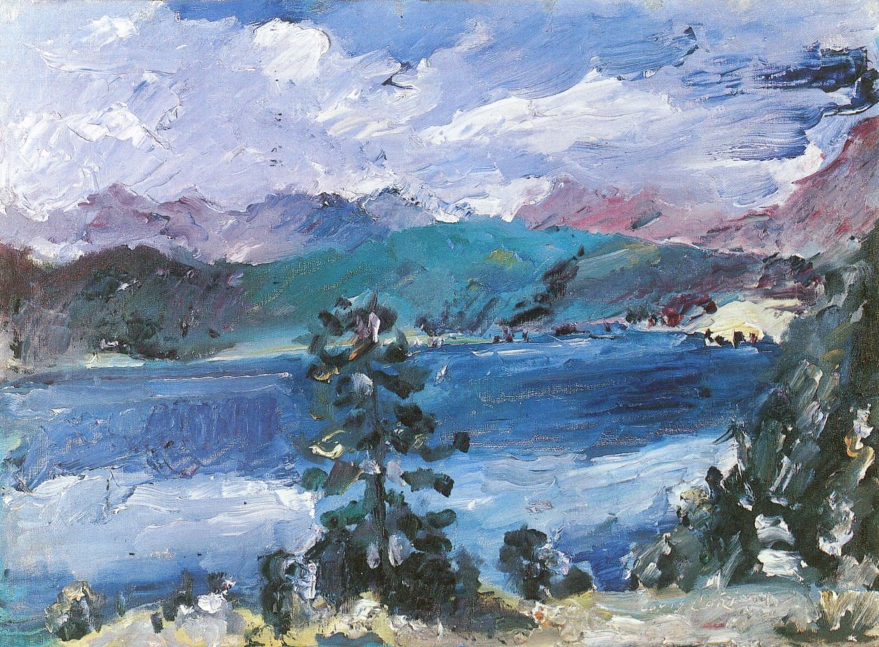 Walchensee与落叶松 作者 洛维斯·科林斯（Lovis Corinth）
