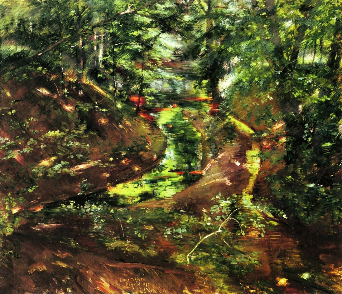 在Bernriedn的Waldinneres 作者 洛维斯·科林斯（Lovis Corinth）