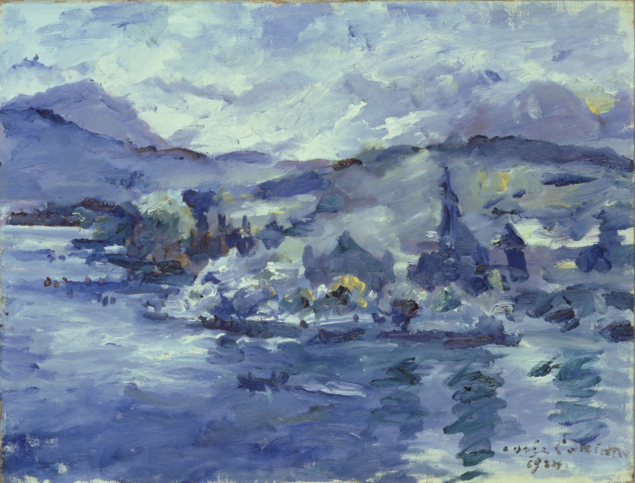 下午在卢塞恩湖，1924年 作者 洛维斯·科林斯（Lovis Corinth）