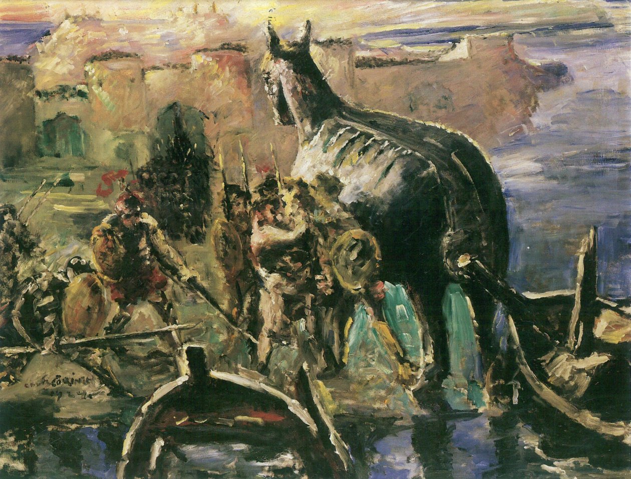 特洛伊木马 作者 洛维斯·科林斯（Lovis Corinth）