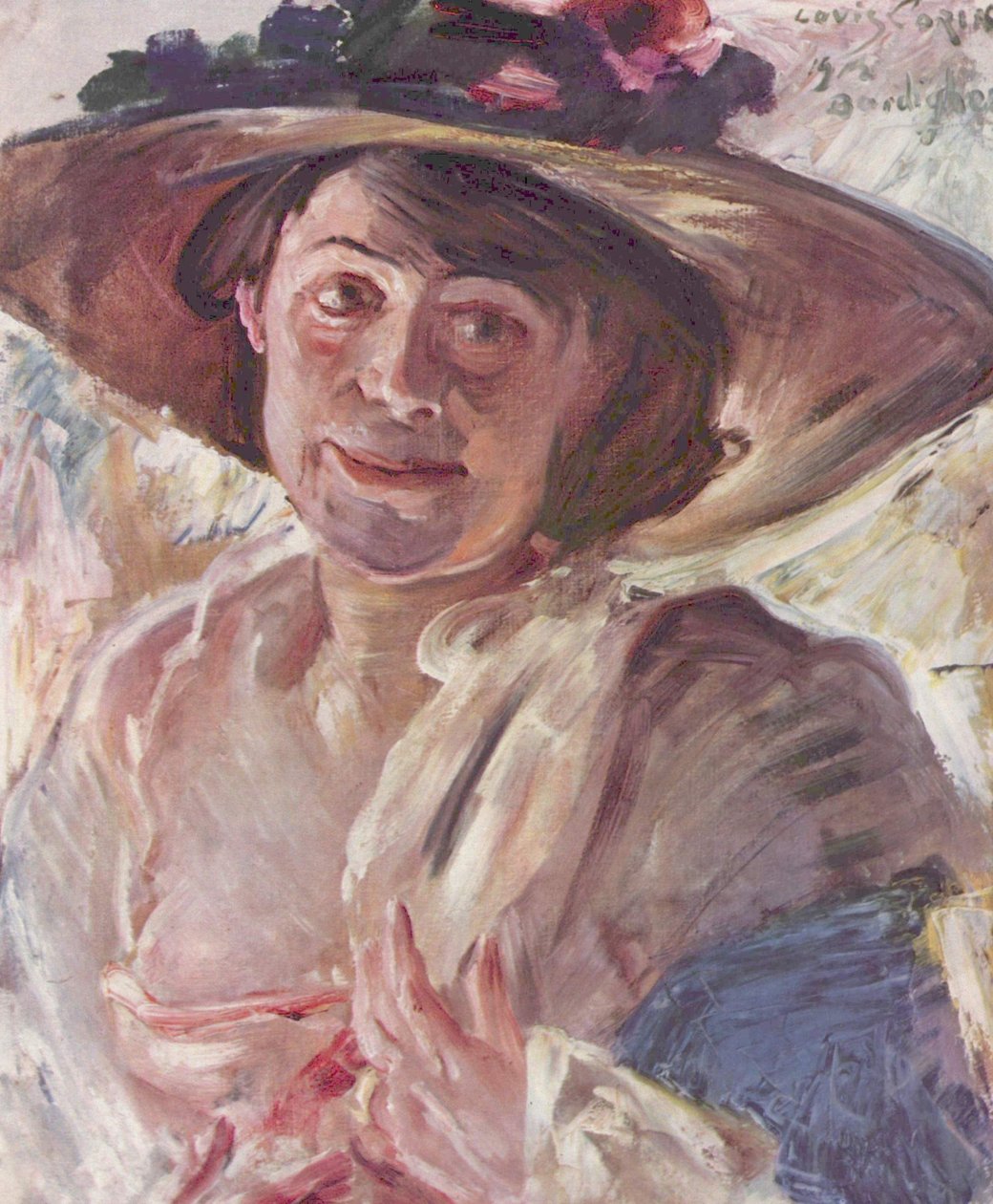 玫瑰帽子的女人 作者 洛维斯·科林斯（Lovis Corinth）