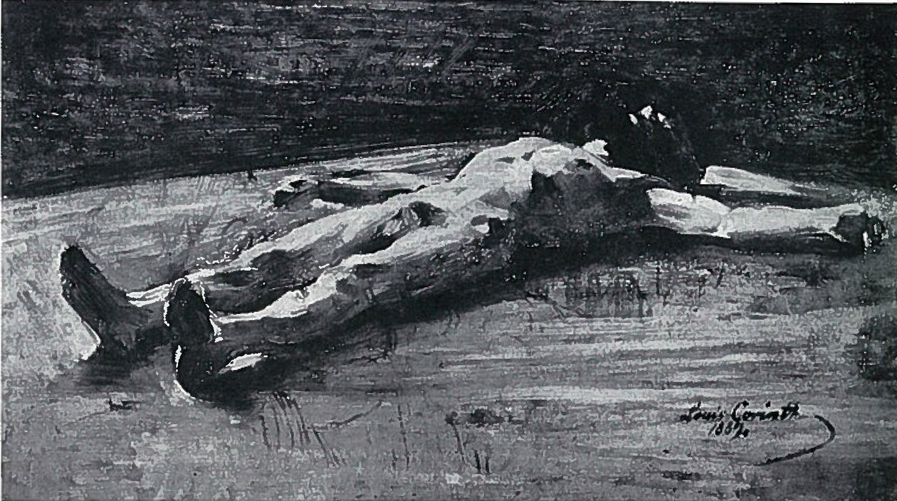 尸体克里斯蒂，Pieta BC 61n的初步工作 作者 洛维斯·科林斯（Lovis Corinth）