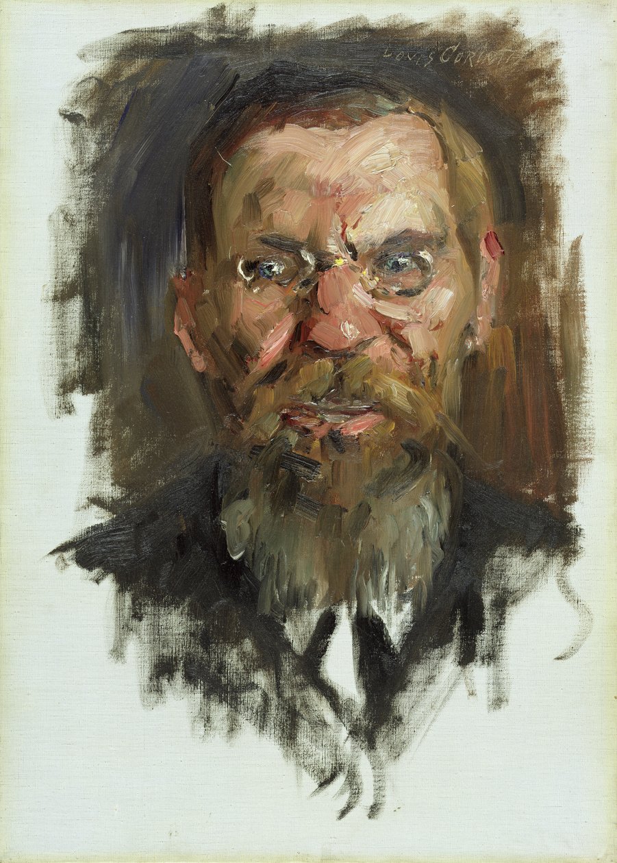 研究Eduard Meyer教授的肖像，1910年 作者 洛维斯·科林斯（Lovis Corinth）