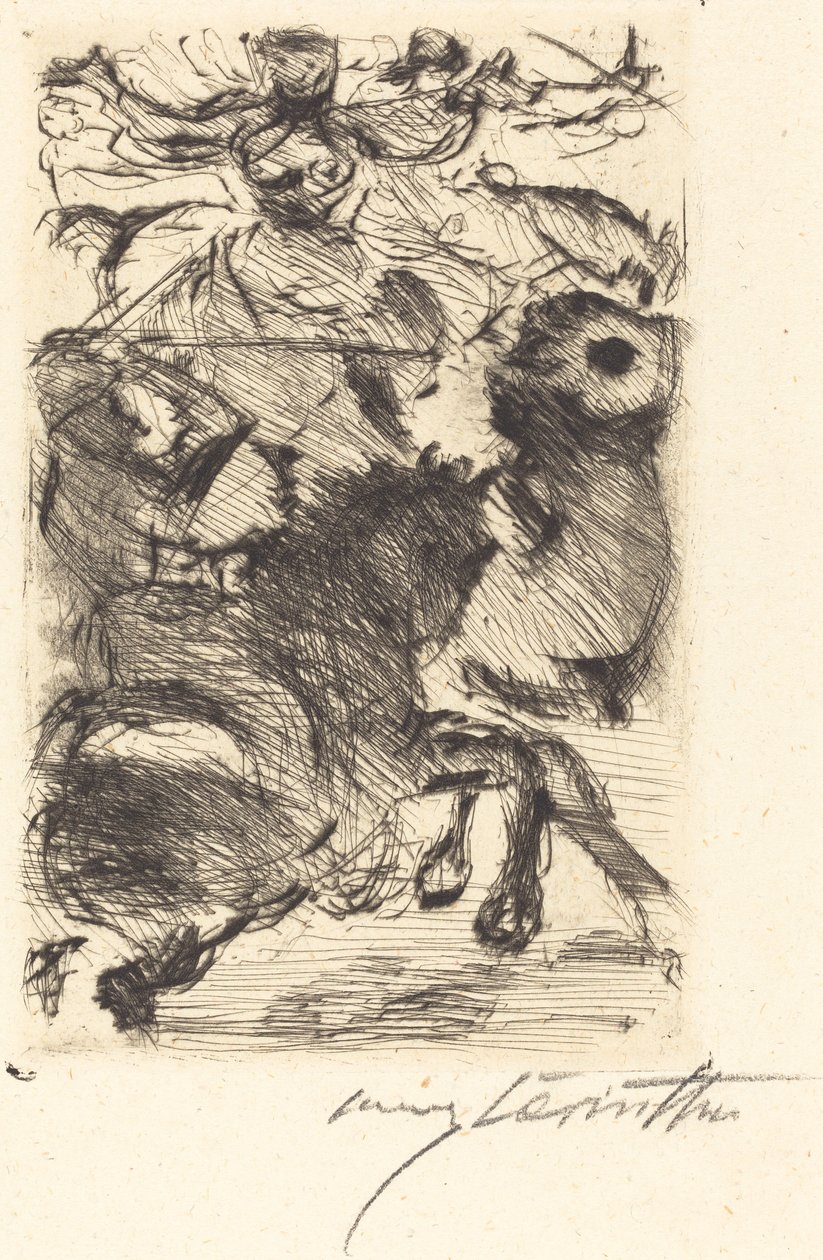 Adhba die Kamelin Adhba the Camel, 1919年。 作者 洛维斯·科林斯（Lovis Corinth）