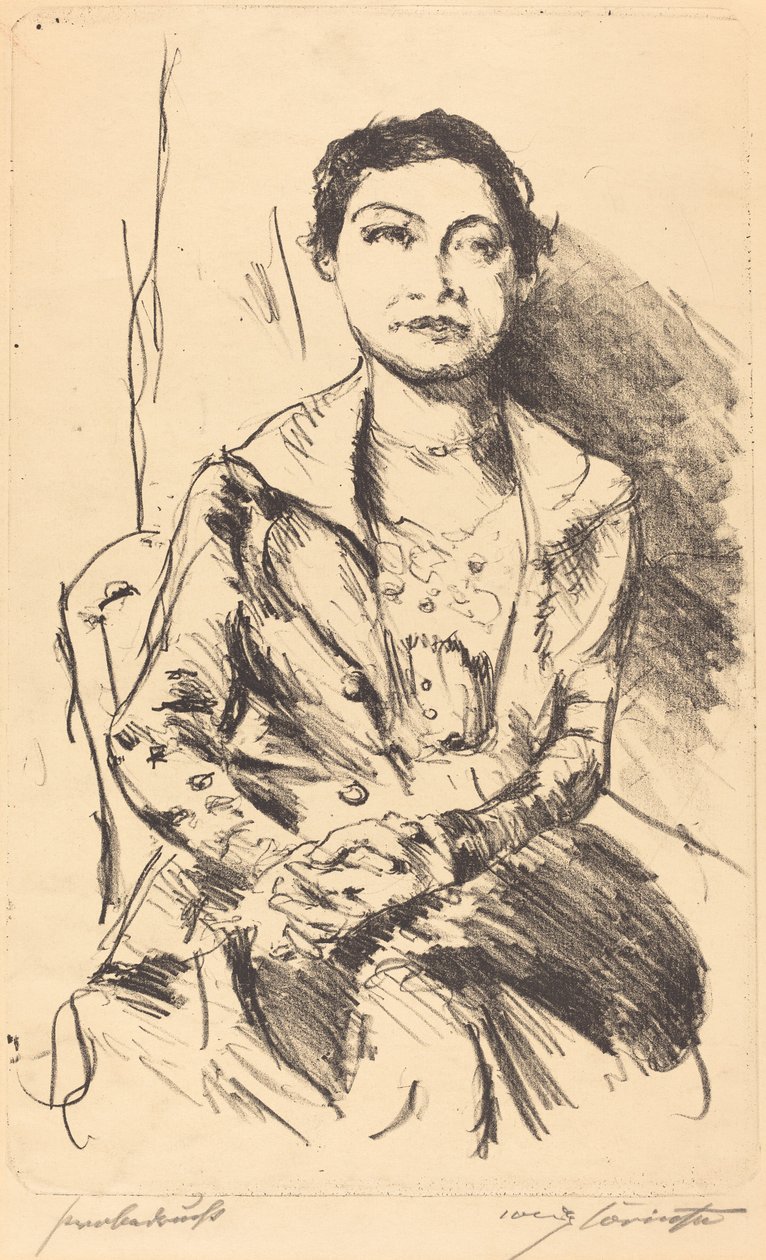 Anneliese Halbe，1918年。 作者 洛维斯·科林斯（Lovis Corinth）