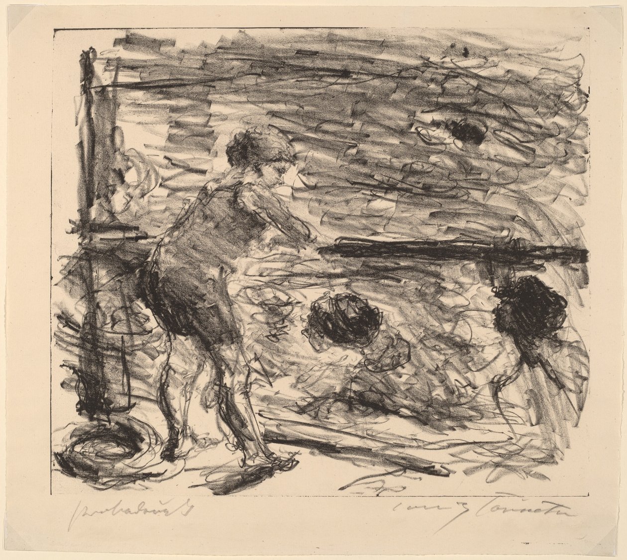 Badeanstalt (The Bath House) 作者 洛维斯·科林斯（Lovis Corinth）