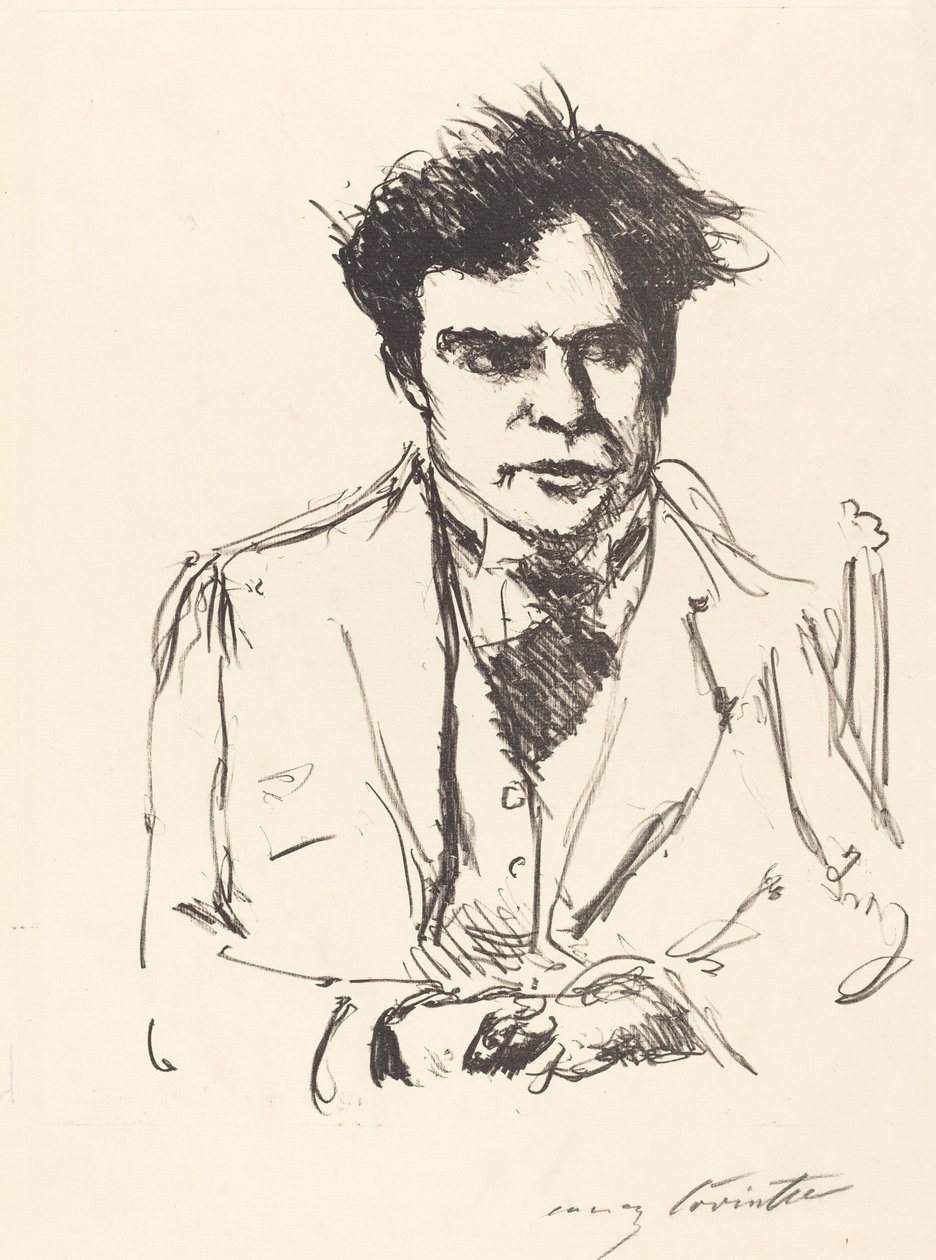 Bildnis Joseph Schwarz (Joseph Schwarz的肖像) 作者 洛维斯·科林斯（Lovis Corinth）