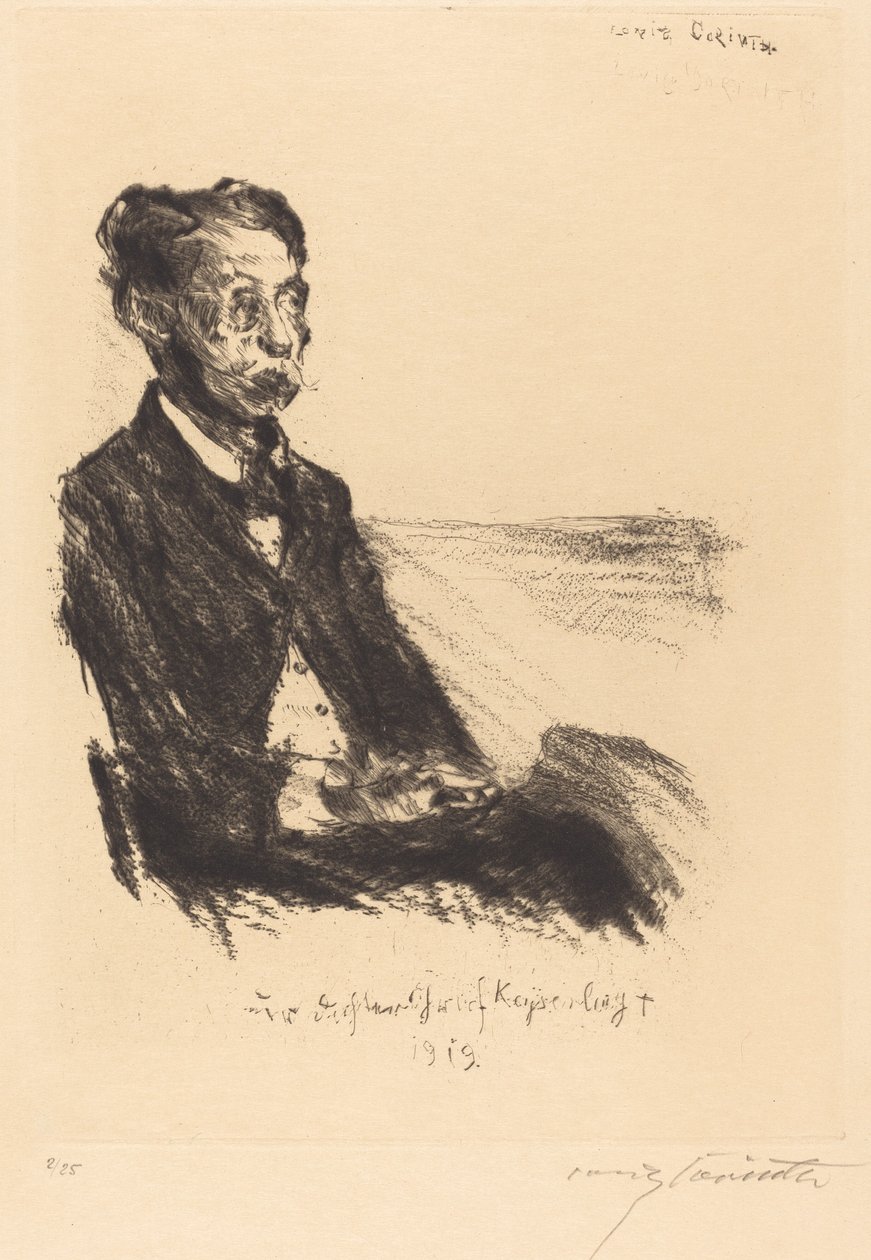 凯瑟林伯爵的画像（凯瑟林伯爵的画像）。 作者 洛维斯·科林斯（Lovis Corinth）