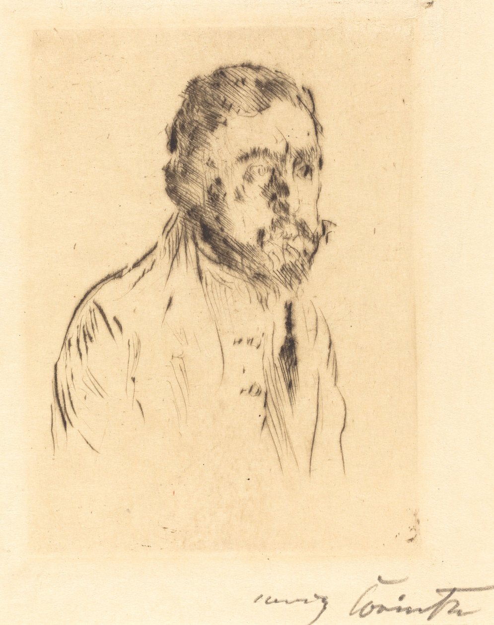 Portrait Study of H. St. H. St.的肖像研究，1920年。 作者 洛维斯·科林斯（Lovis Corinth）