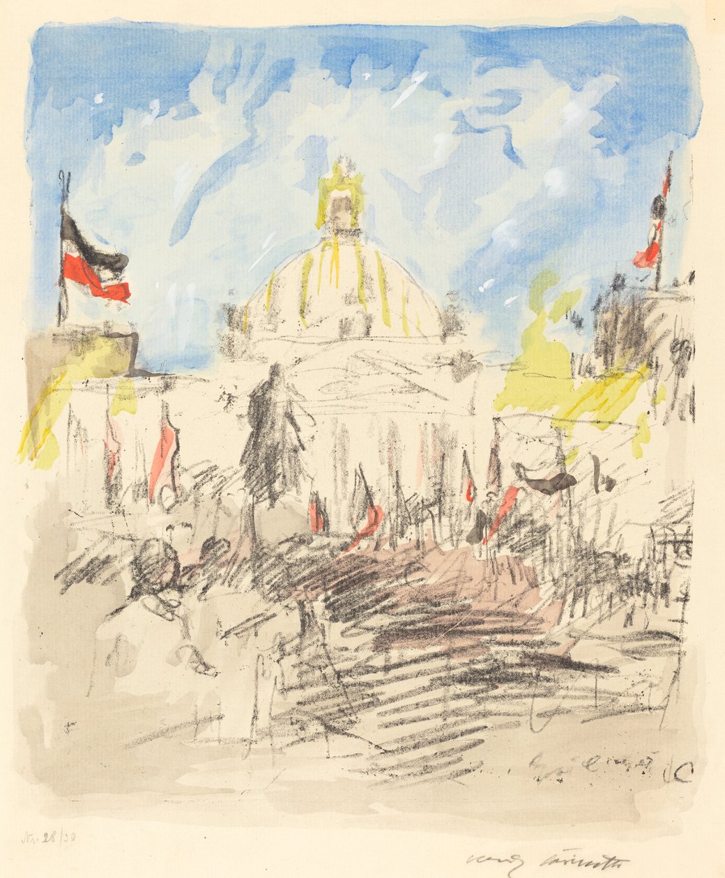 俾斯麦庆祝活动（Bismarckfeier） 作者 洛维斯·科林斯（Lovis Corinth）