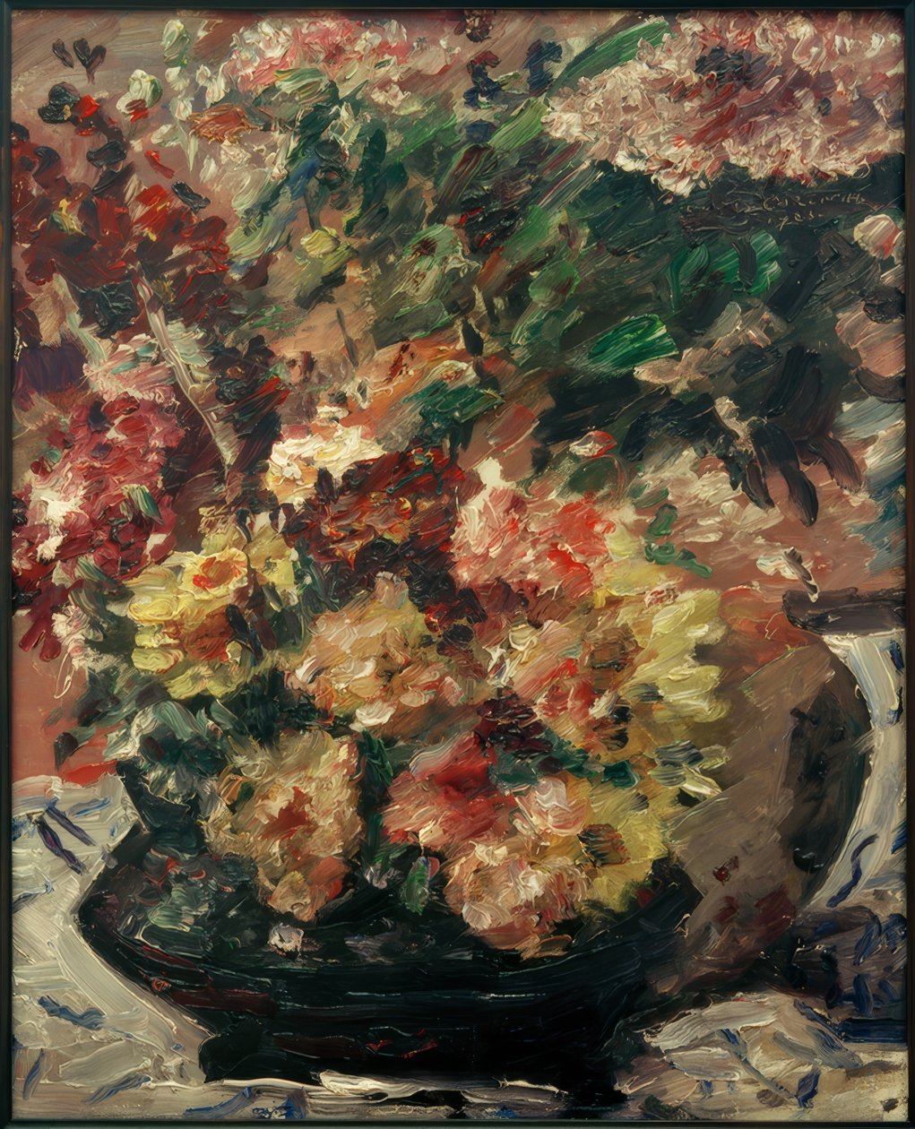 在青铜桶里的花 作者 洛维斯·科林斯（Lovis Corinth）