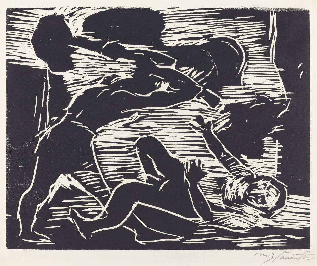 Brudermord Cain and Abel, 1919。 作者 洛维斯·科林斯（Lovis Corinth）