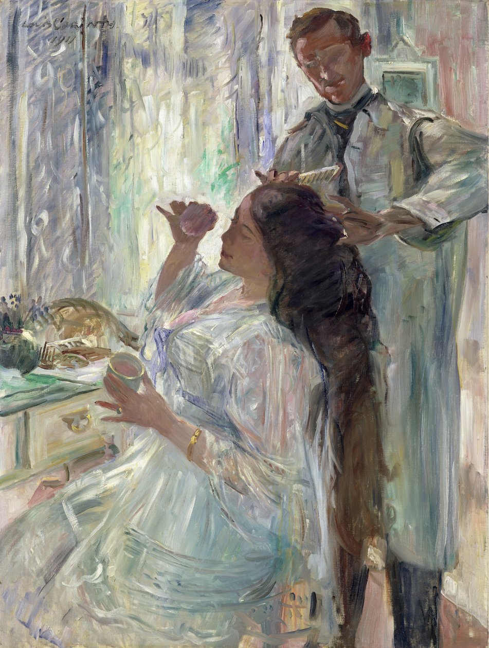夏洛特科林斯在她的梳妆台，1911年 作者 洛维斯·科林斯（Lovis Corinth）