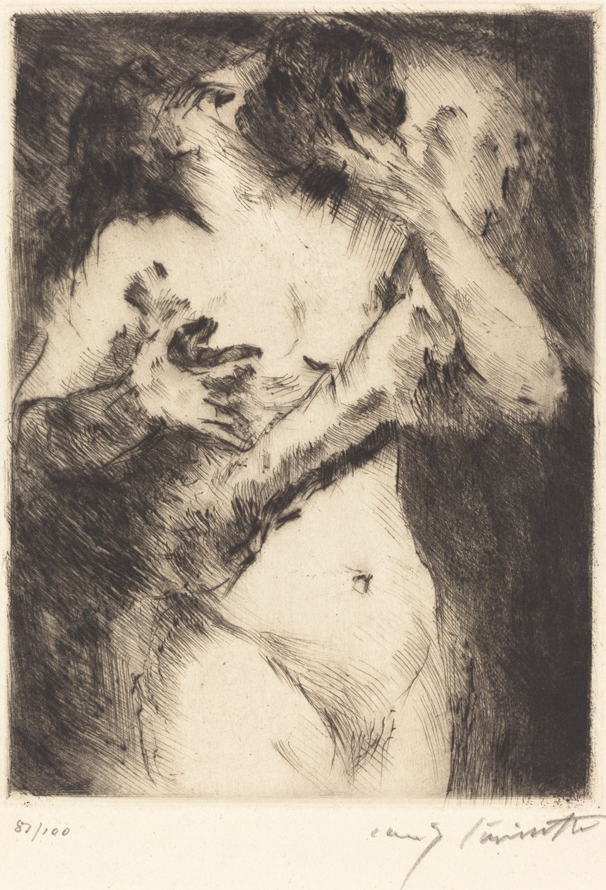 吻》(Der Kuss) 作者 洛维斯·科林斯（Lovis Corinth）