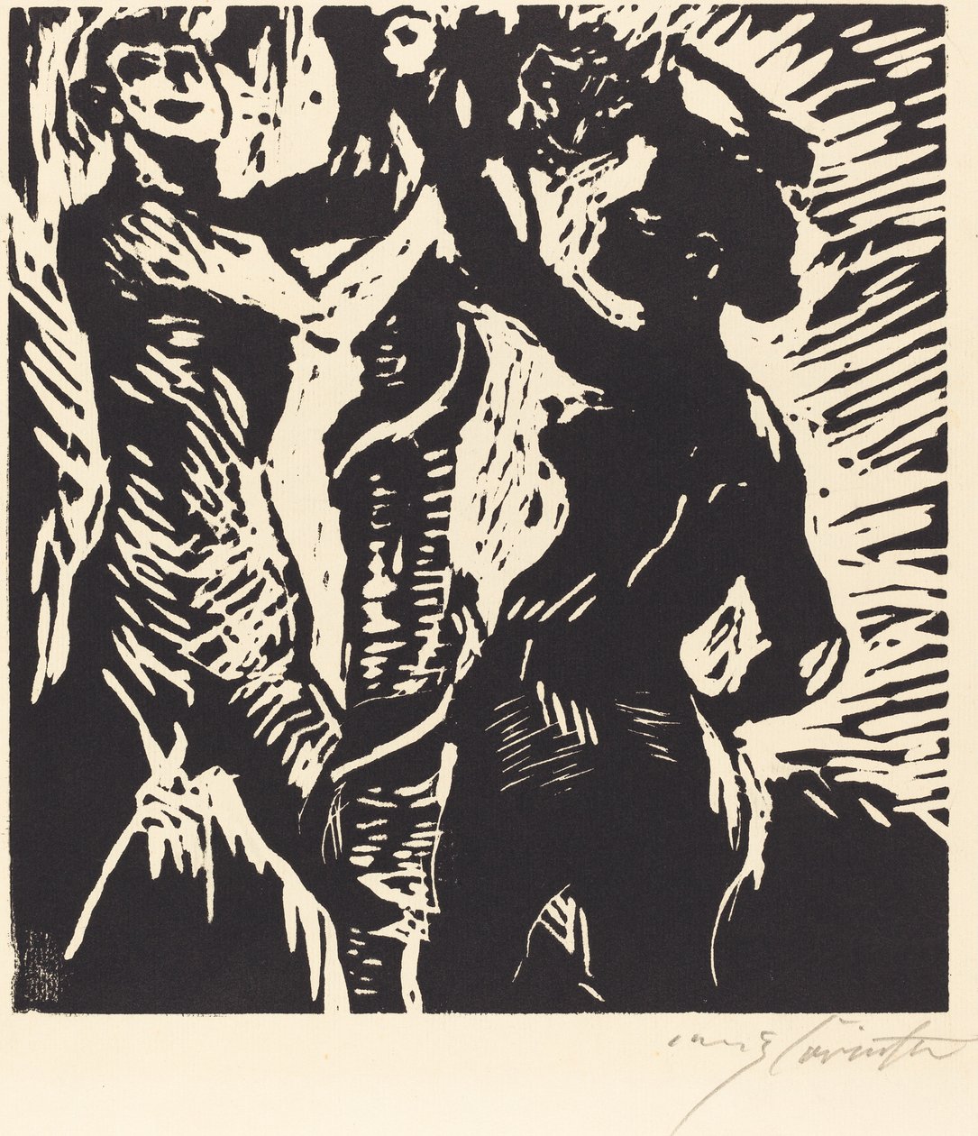 人类的堕落（亚当和夏娃） 作者 洛维斯·科林斯（Lovis Corinth）