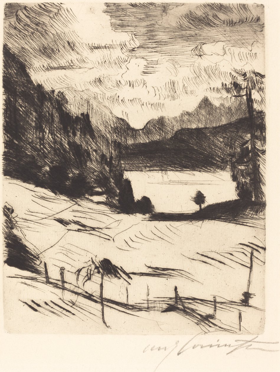 瓦尔钦湖(Der Walchensee) 作者 洛维斯·科林斯（Lovis Corinth）