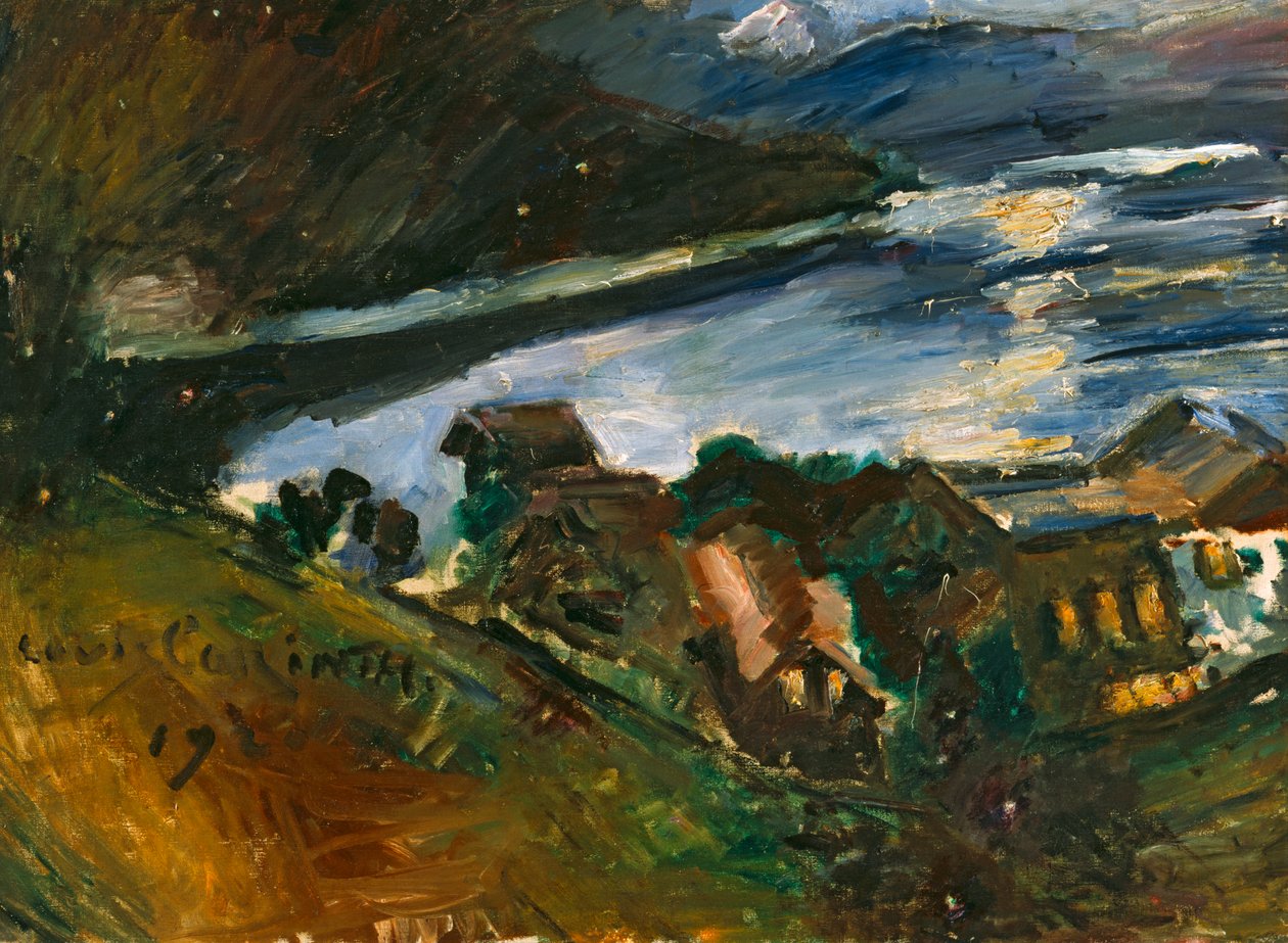 月光下的瓦尔琴湖 作者 洛维斯·科林斯（Lovis Corinth）