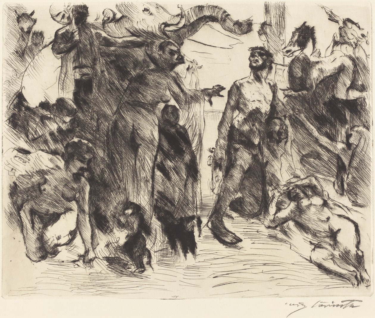 圣安东尼的诱惑》(The Temptation of Saint Anthony) 作者 洛维斯·科林斯（Lovis Corinth）