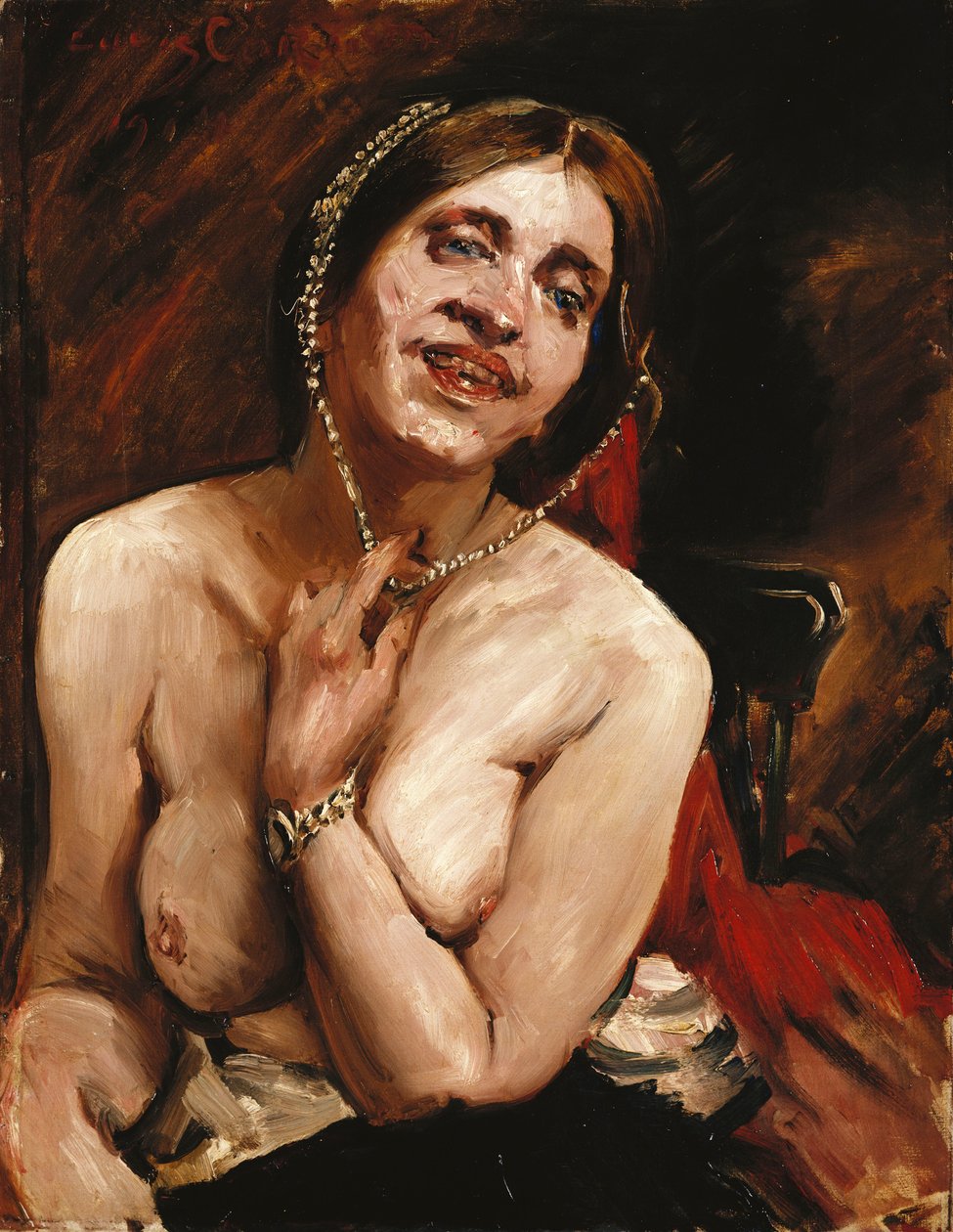 扶手椅上的女性裸体 作者 洛维斯·科林斯（Lovis Corinth）