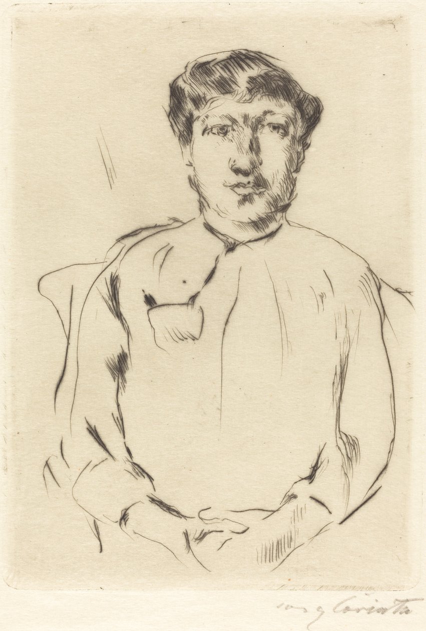 一个女人的画像 作者 洛维斯·科林斯（Lovis Corinth）