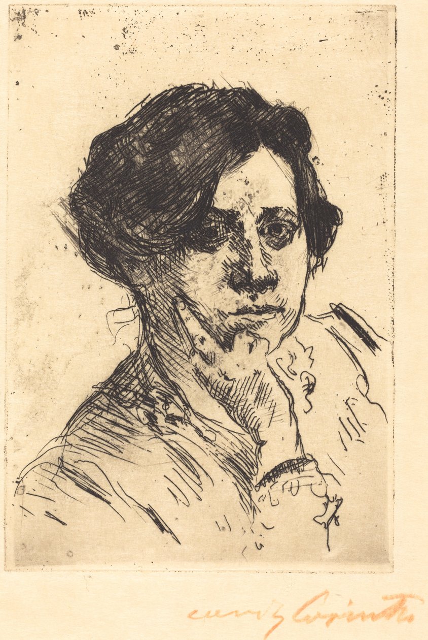 Frauenkopf女人头像，1911年。 作者 洛维斯·科林斯（Lovis Corinth）