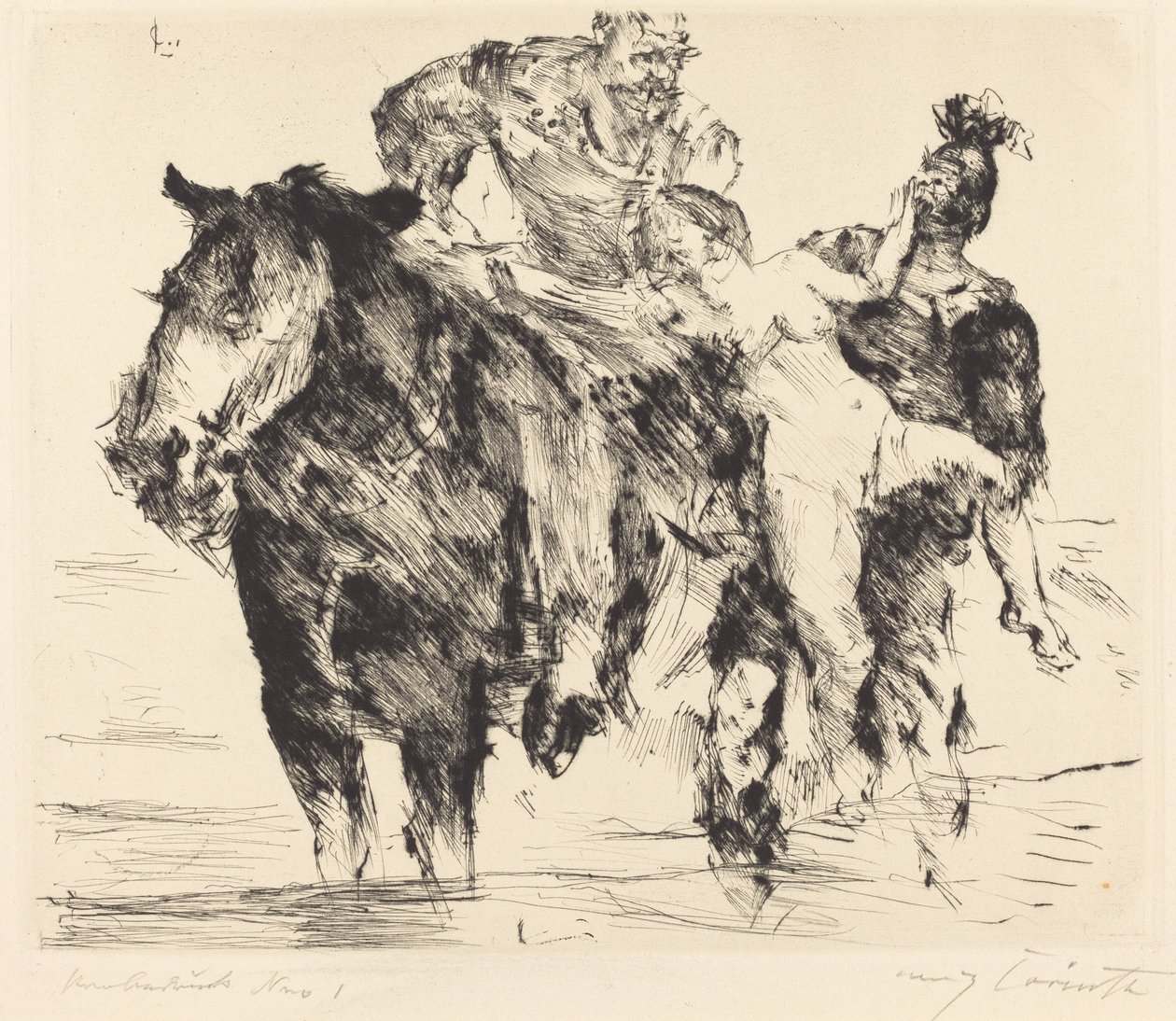 女性掠夺者（强奸） 作者 洛维斯·科林斯（Lovis Corinth）