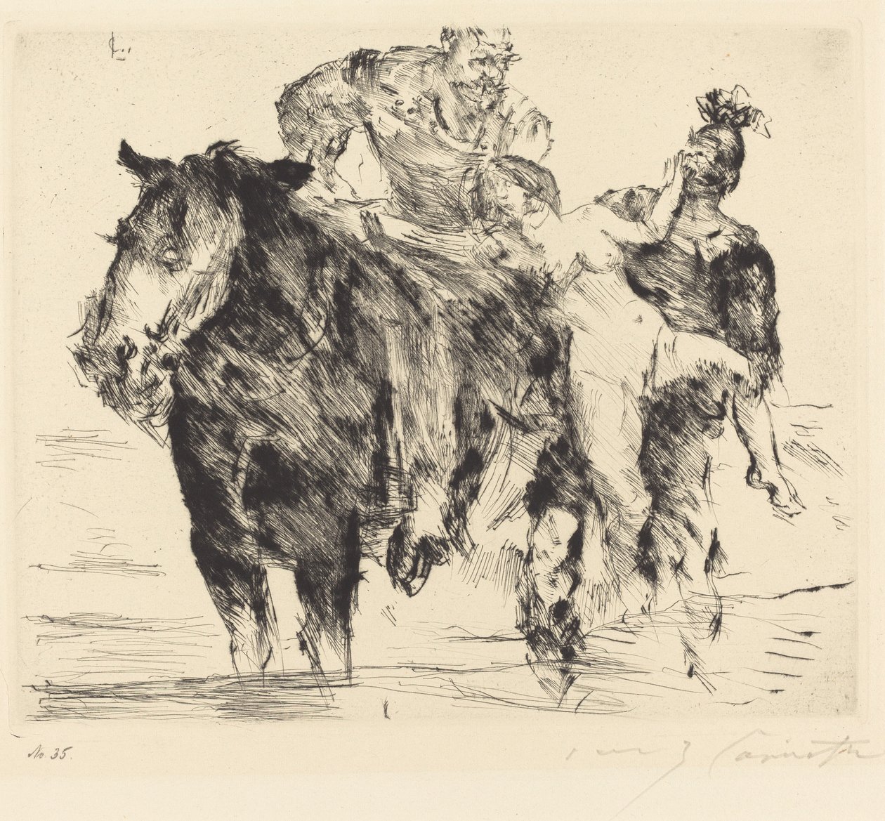 女性掠夺者（强奸） 作者 洛维斯·科林斯（Lovis Corinth）