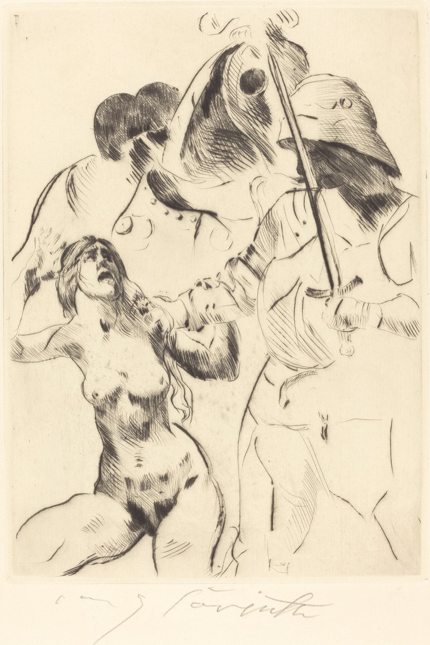 Frauenraub III Abduction III, 1914年。 作者 洛维斯·科林斯（Lovis Corinth）