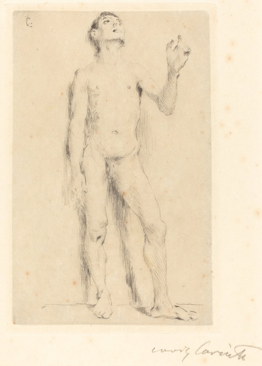 年轻男性裸体 作者 洛维斯·科林斯（Lovis Corinth）