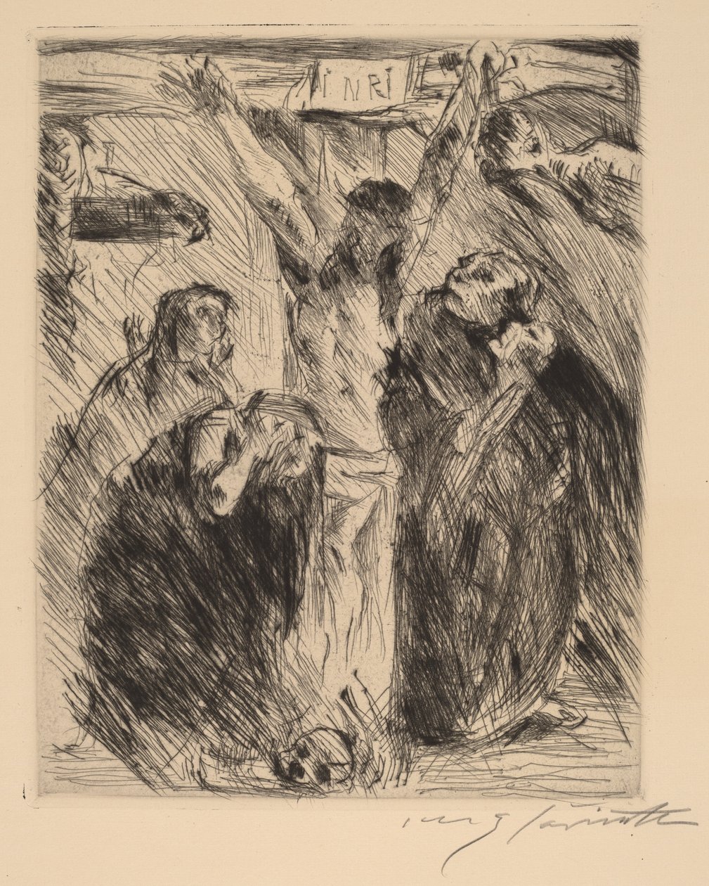 十字架，在特尔茨的祭坛画之后，1921-1922。 作者 洛维斯·科林斯（Lovis Corinth）