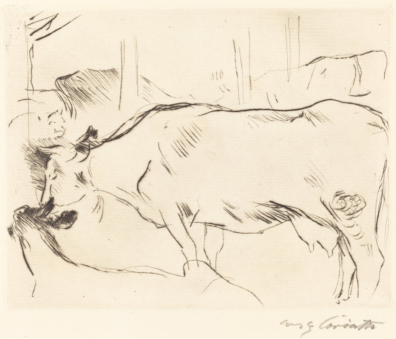 库赫斯塔尔二号（牛棚二号） 作者 洛维斯·科林斯（Lovis Corinth）