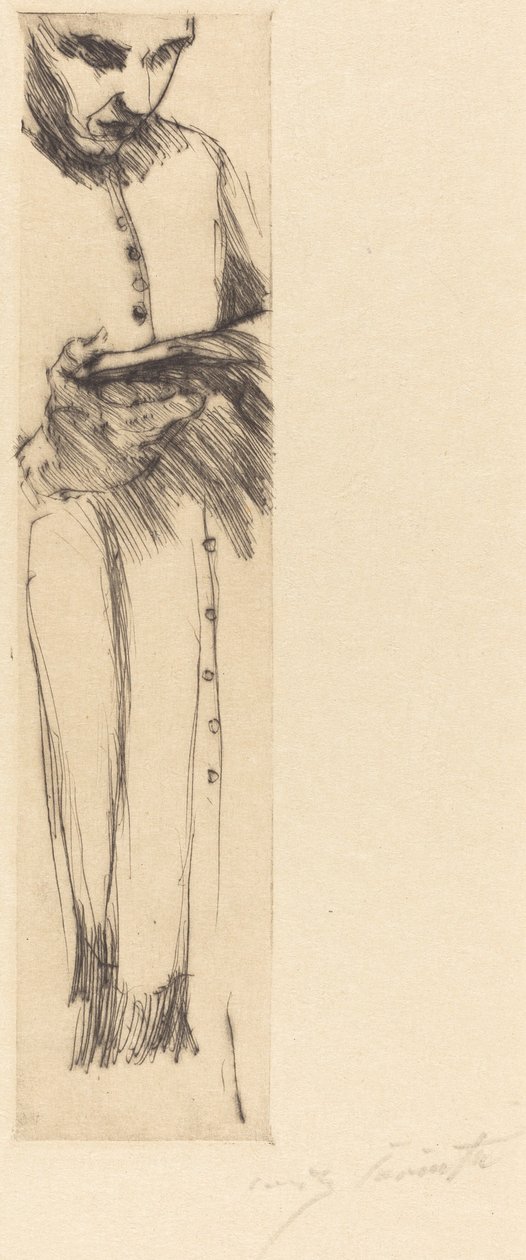 雷丁和尚牧师雷丁，1916年。 作者 洛维斯·科林斯（Lovis Corinth）