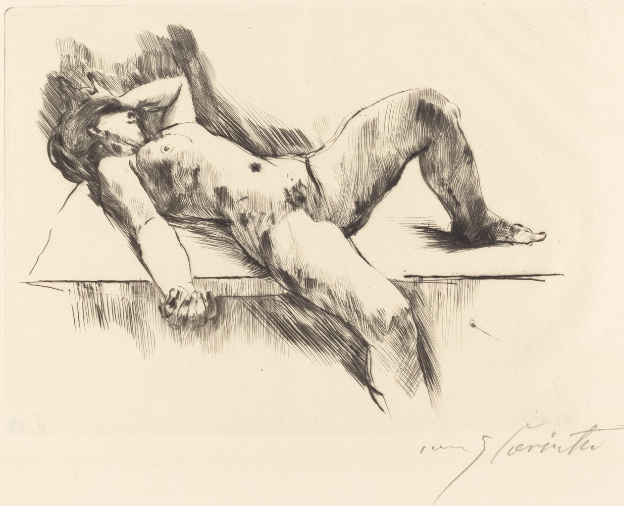 躺着的女性裸体III 躺着的女性裸体III，1913年。 作者 洛维斯·科林斯（Lovis Corinth）