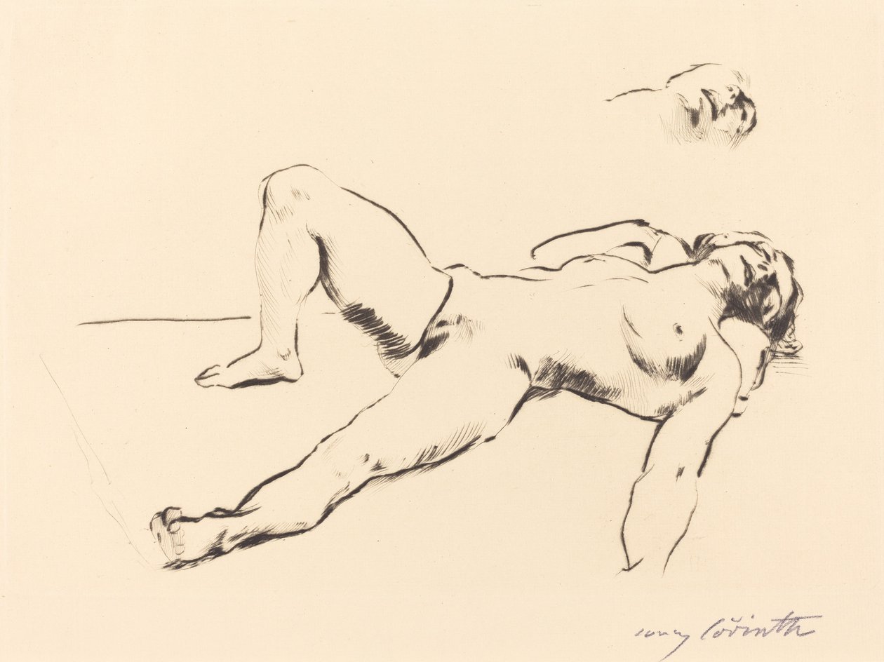 躺着的女性裸体II 躺着的女性裸体II，1912年。 作者 洛维斯·科林斯（Lovis Corinth）