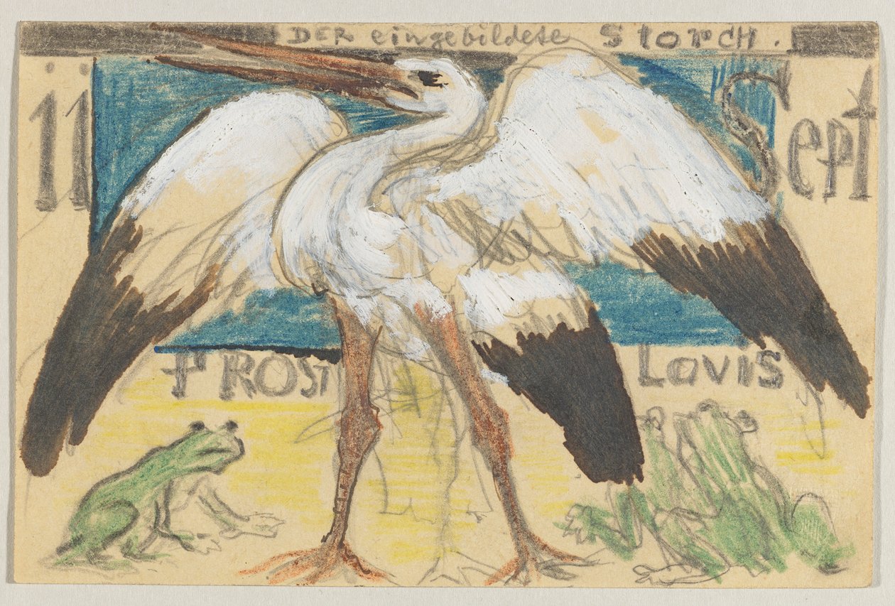 Lovis Corinth 致 Carl Strathmann：明信片，1905 年 9 月 12 日邮戳 作者 洛维斯·科林斯（Lovis Corinth）