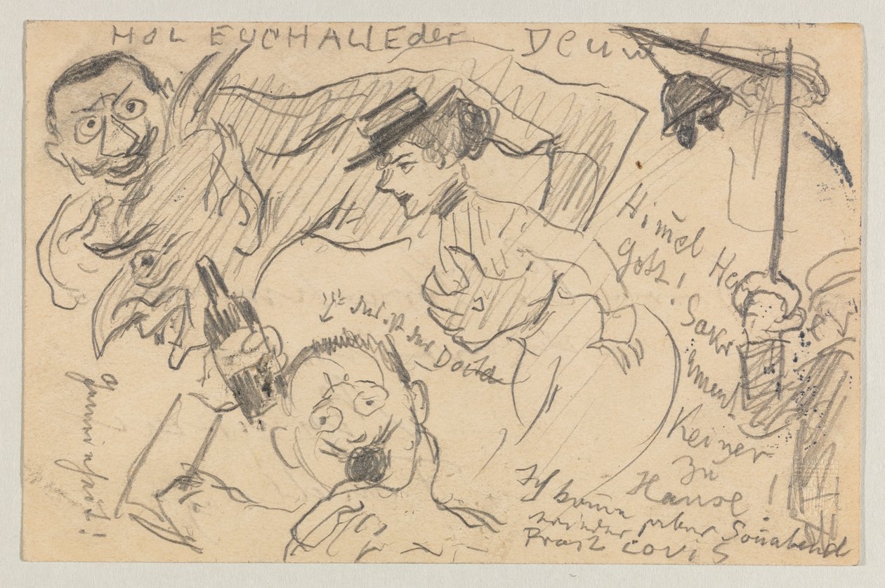 Lovis Corinth 致 Carl Strathmann：明信片，1901 年 9 月 20 日邮戳 作者 洛维斯·科林斯（Lovis Corinth）