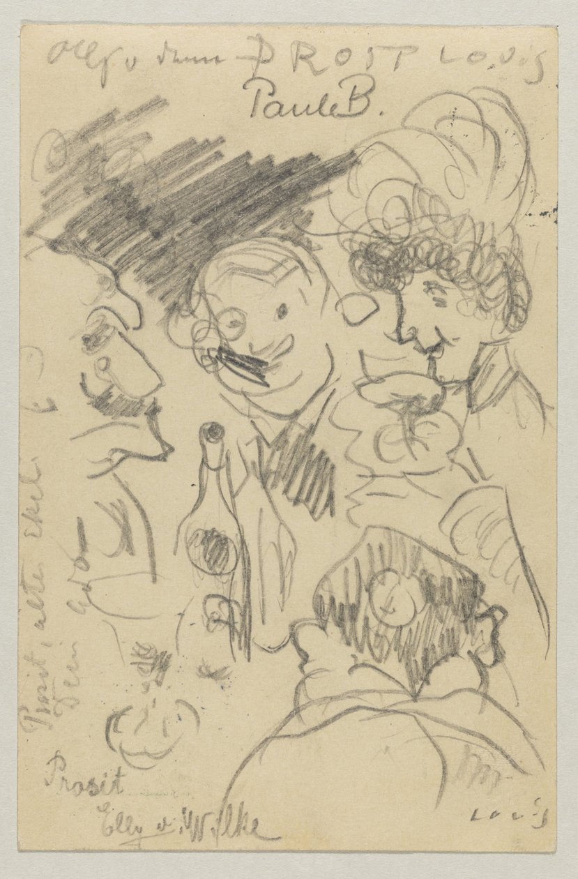 Lovis Corinth 致 Carl Strathmann：明信片，1905 年 9 月 23 日邮戳 作者 洛维斯·科林斯（Lovis Corinth）